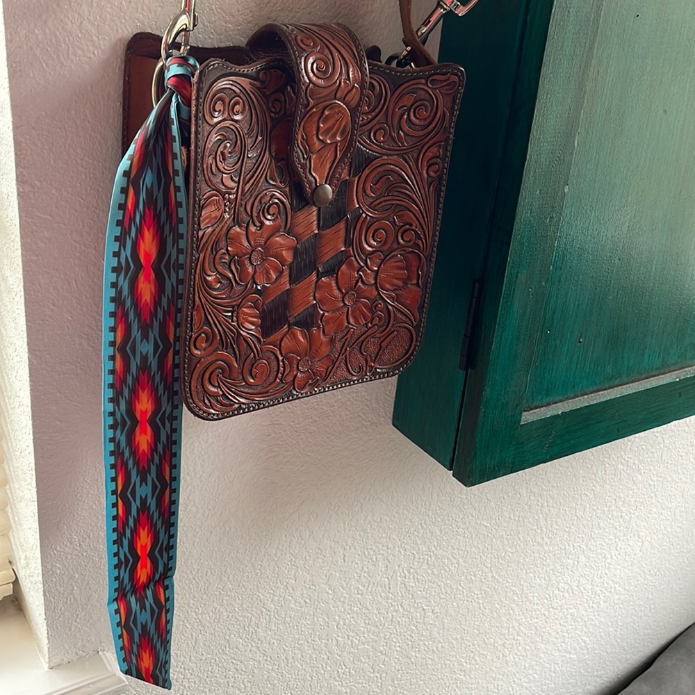 “Fringe Scarves” silk twilly - Nashville western scarf
